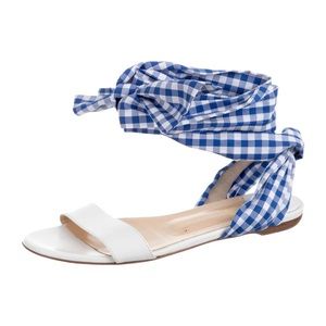 CHRISTIAN LOUBOUTIN Leather Ankle Strap Sandals